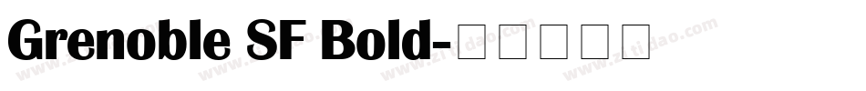 Grenoble SF Bold字体转换
